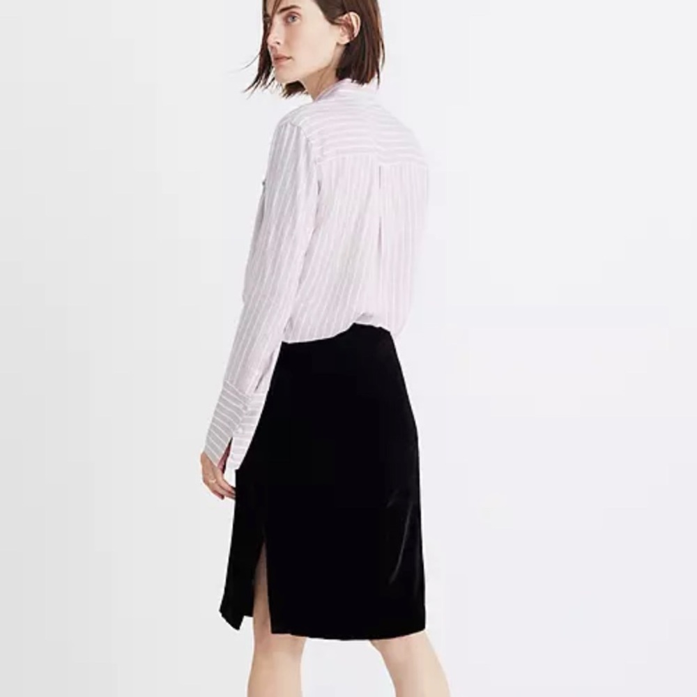 Madewell | Velvet Pencil Skirt